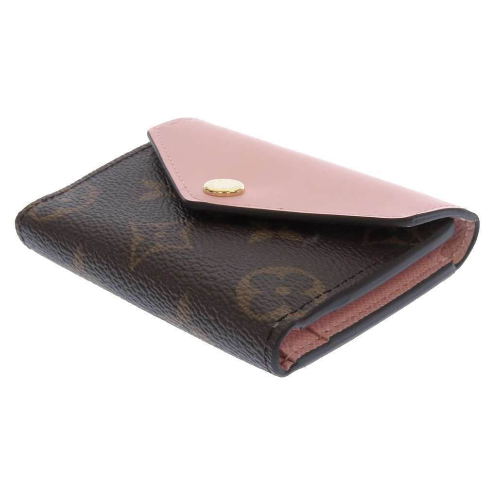 Louis Vuitton Tri Portefeuille fold Wallet Rose Monogram Zoe Ballerine Pink